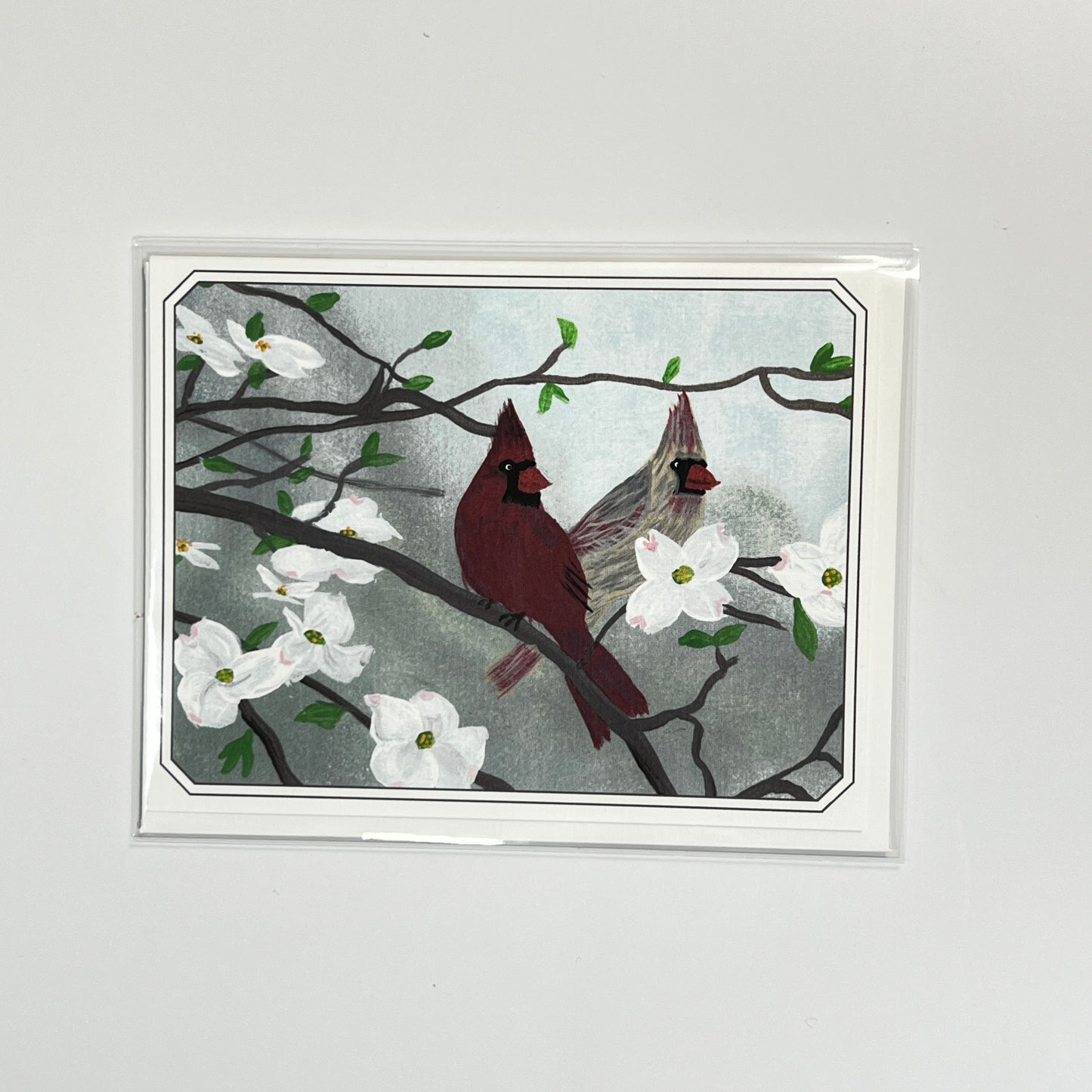 Notecard | Cardinal & Dogwood | Nature-Inspired Faith Art