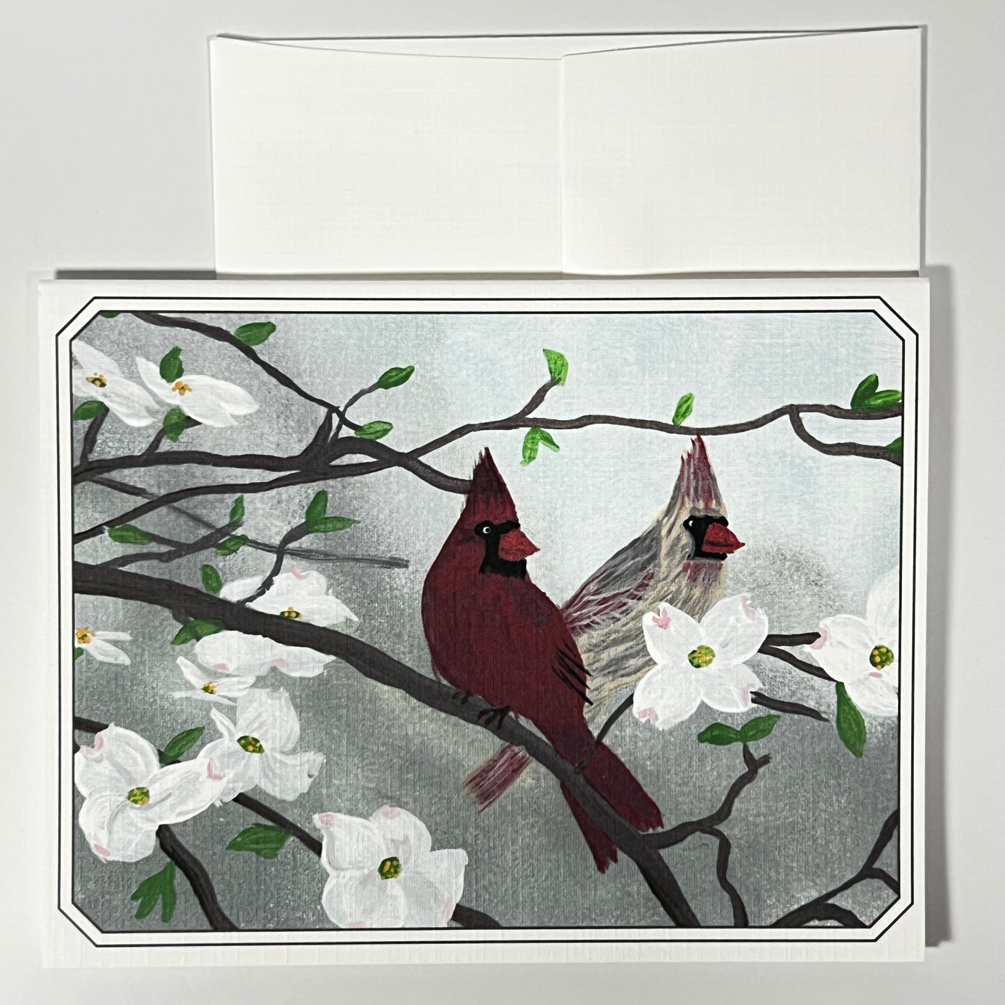 Notecard | Cardinal & Dogwood | Nature-Inspired Faith Art