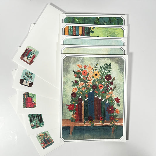 The Library That Grew Wild – Notecard Set