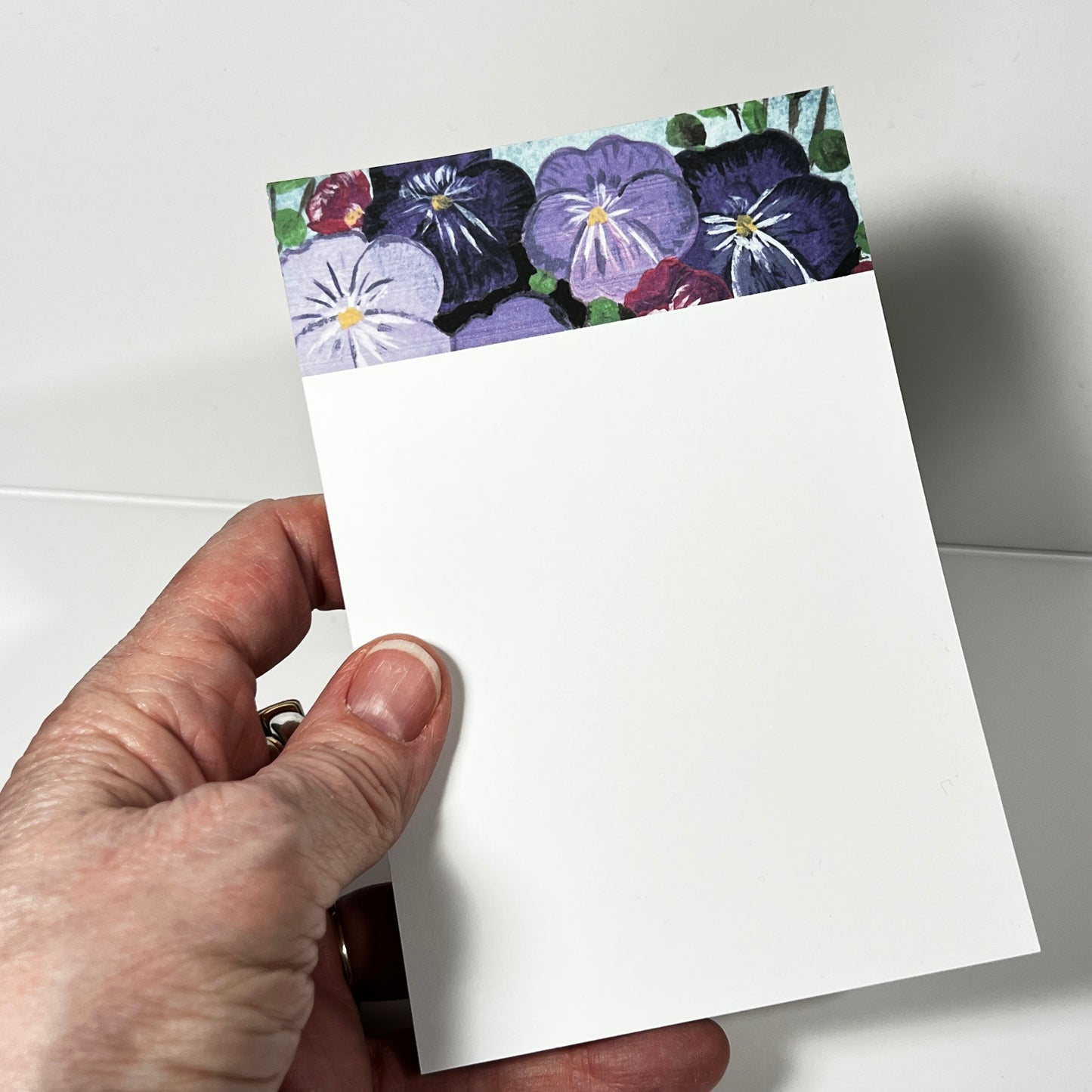 Vintage Pansy – 4×6 Notepad