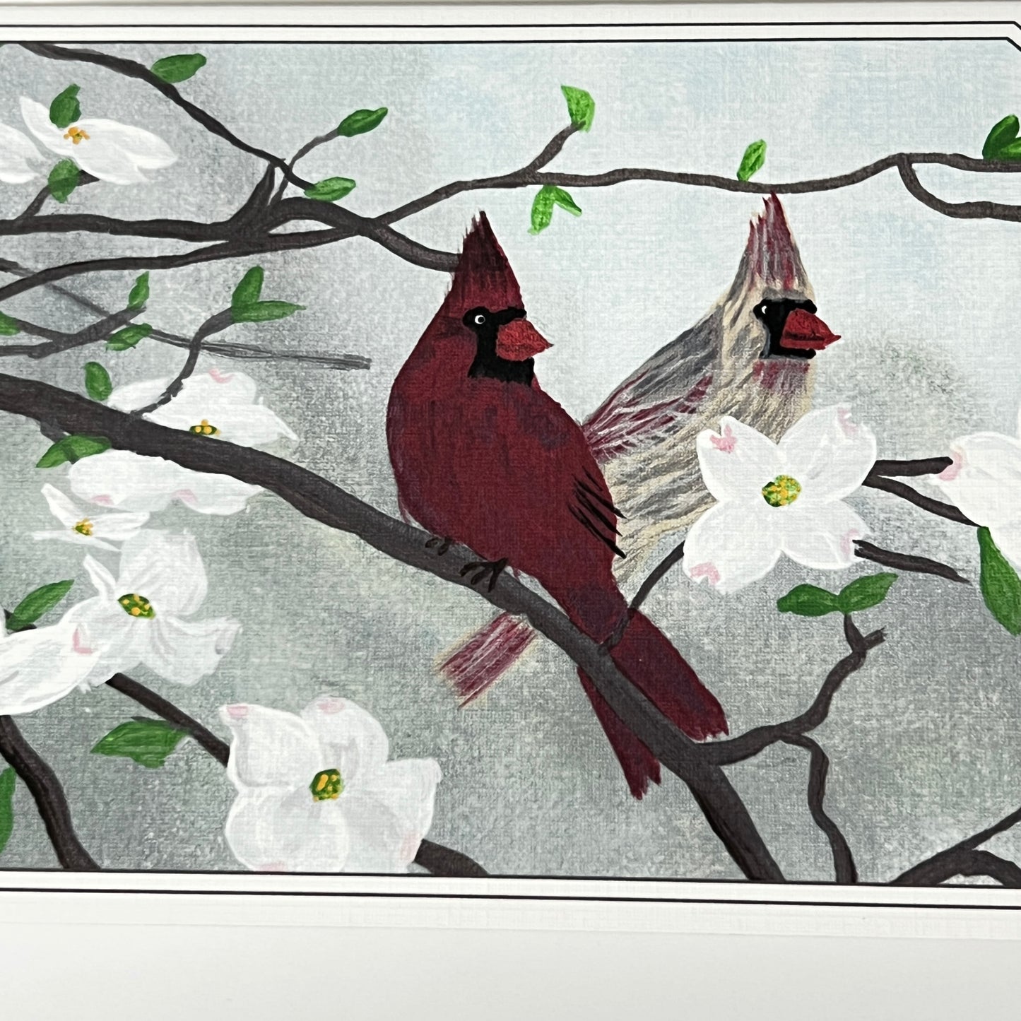 Notecard | Cardinal & Dogwood | Nature-Inspired Faith Art