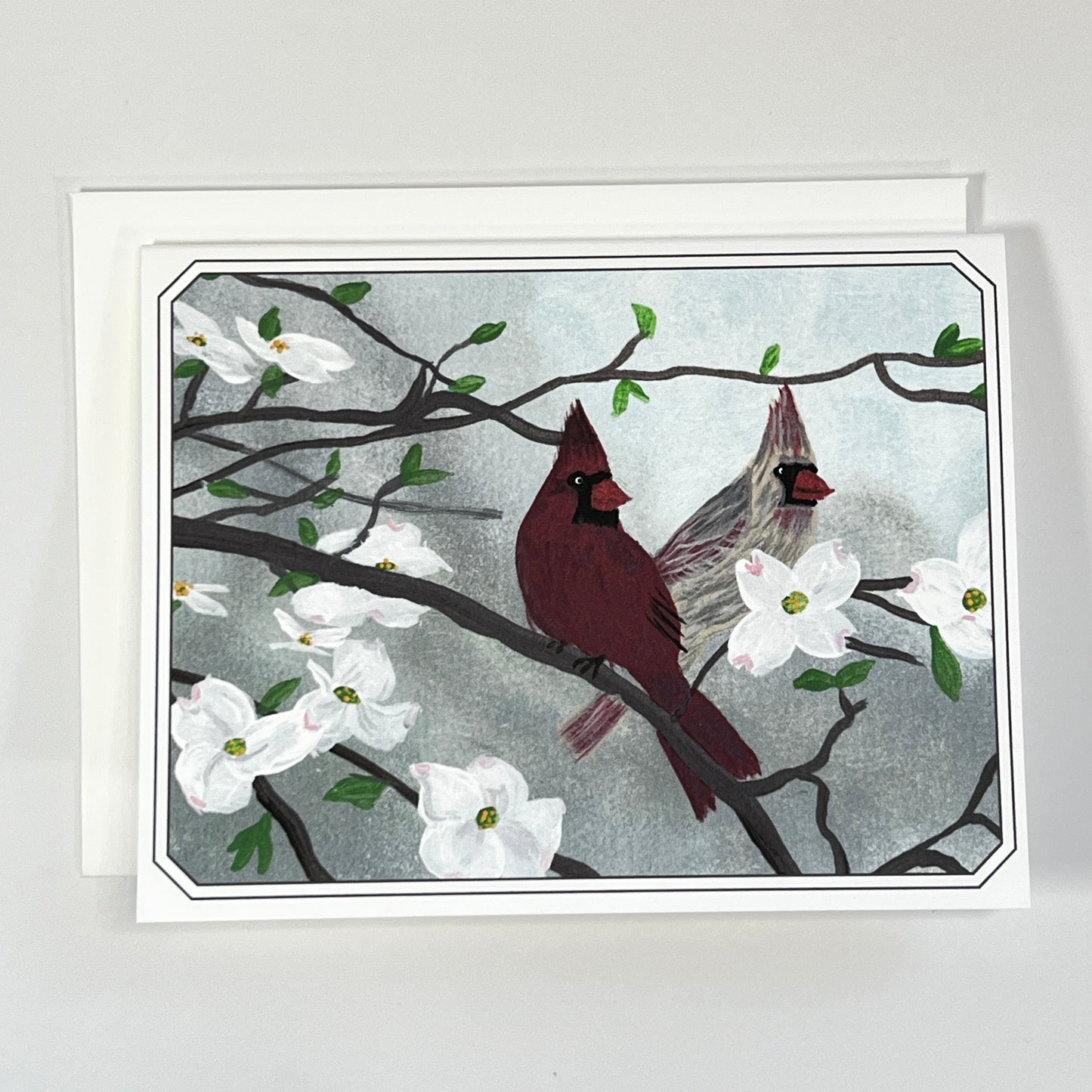Notecard | Cardinal & Dogwood | Nature-Inspired Faith Art