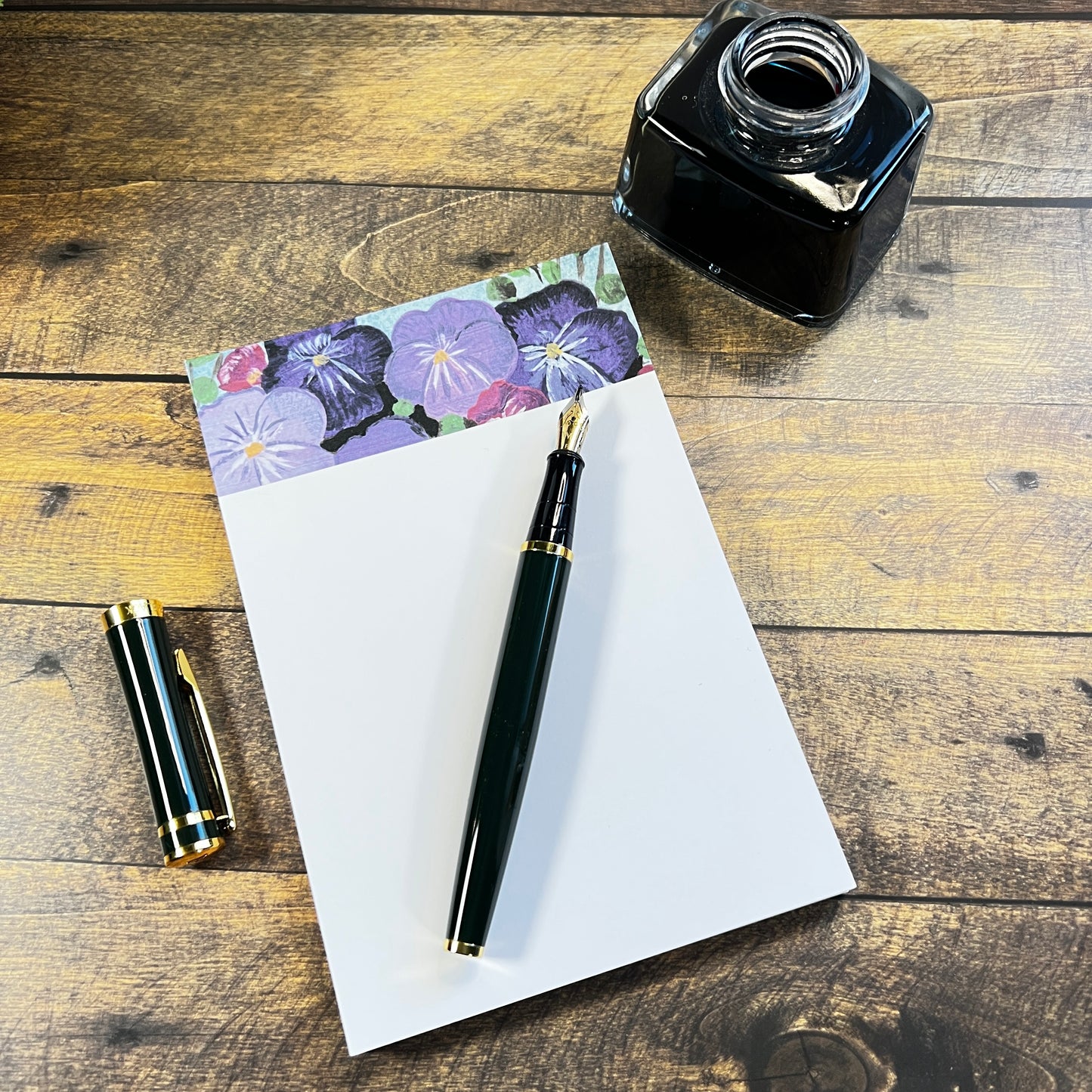 Vintage Pansy – 4×6 Notepad