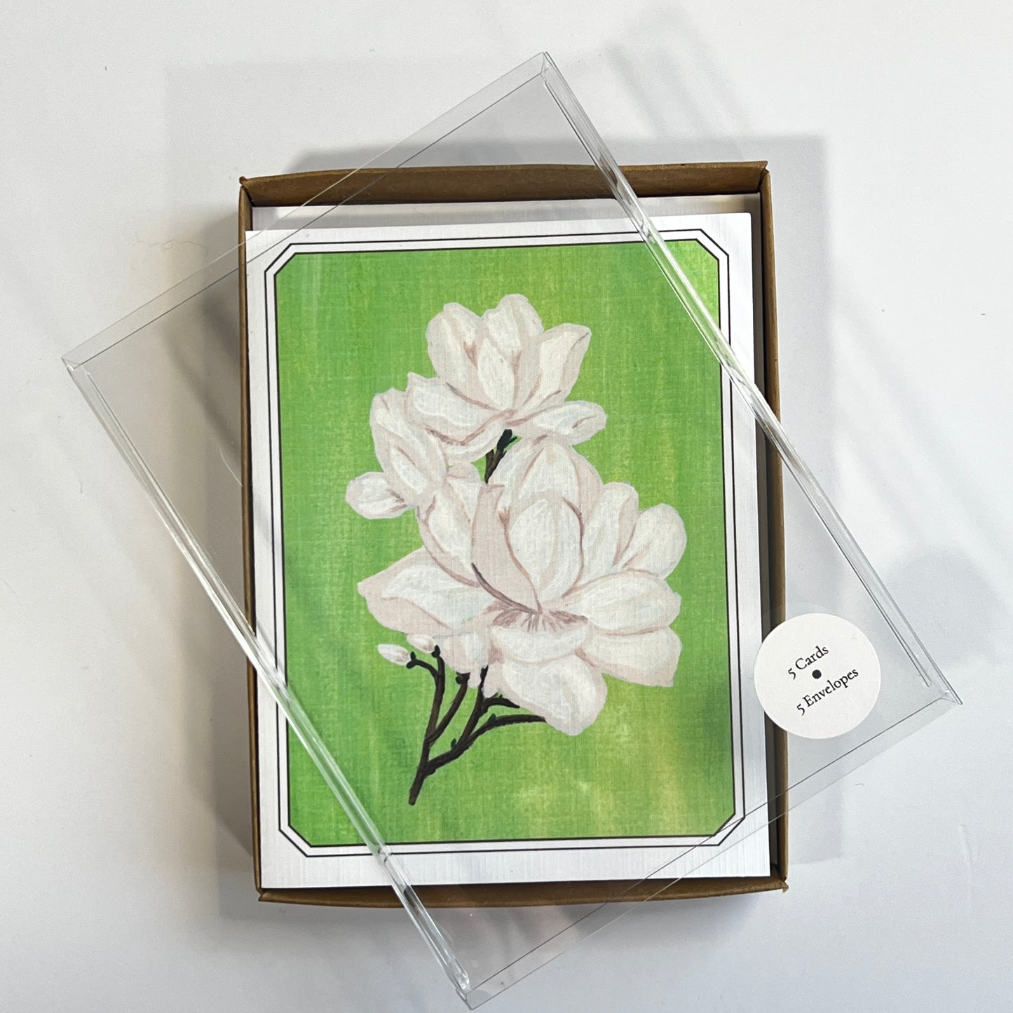 Notecard Set | Stillness in Bloom | Magnolia Art Encouragement Cards