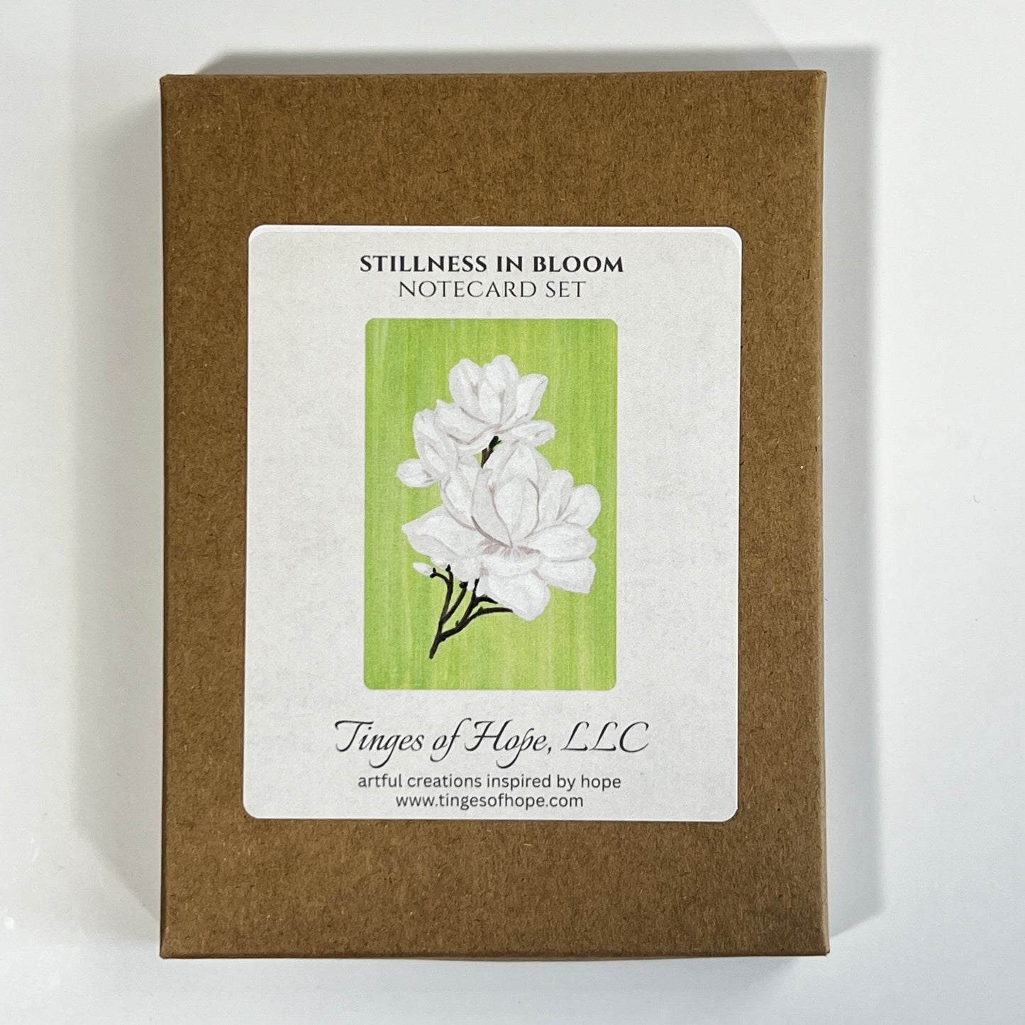Notecard Set | Stillness in Bloom | Magnolia Art Encouragement Cards