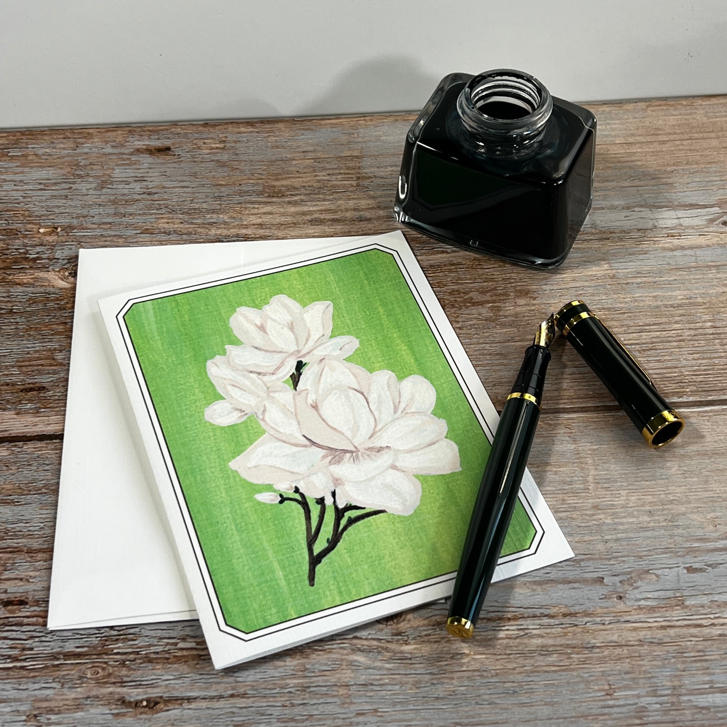 Notecard Set | Stillness in Bloom | Magnolia Art Encouragement Cards