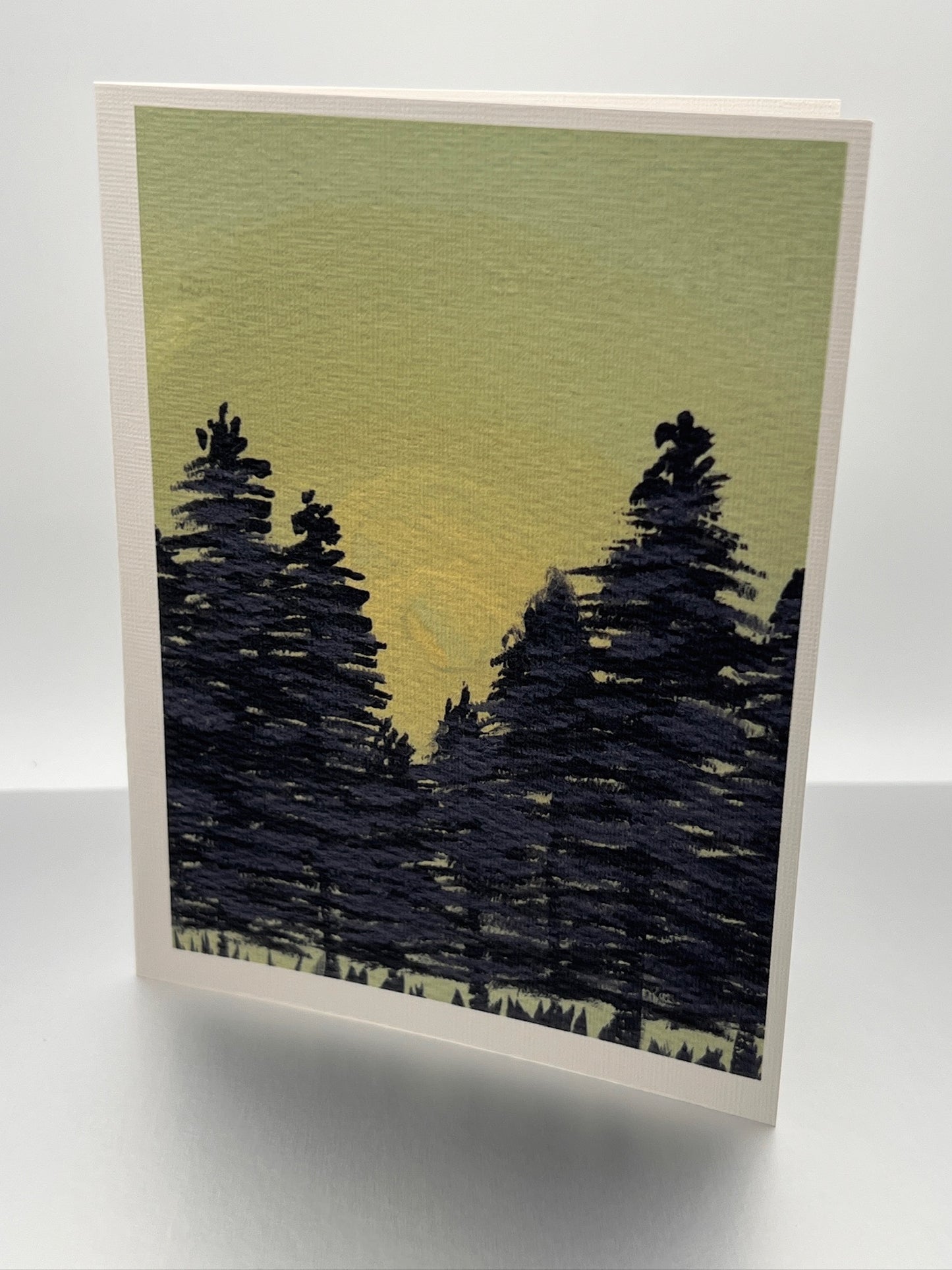 Trees at Dusk Notecard