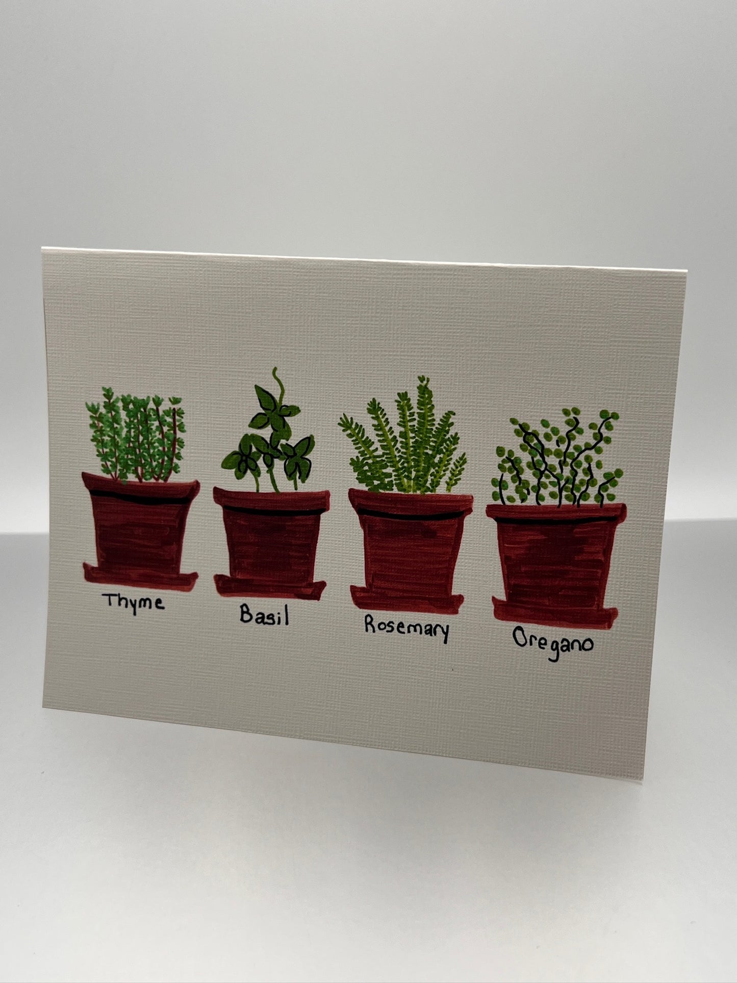 Herb Pots Notecard