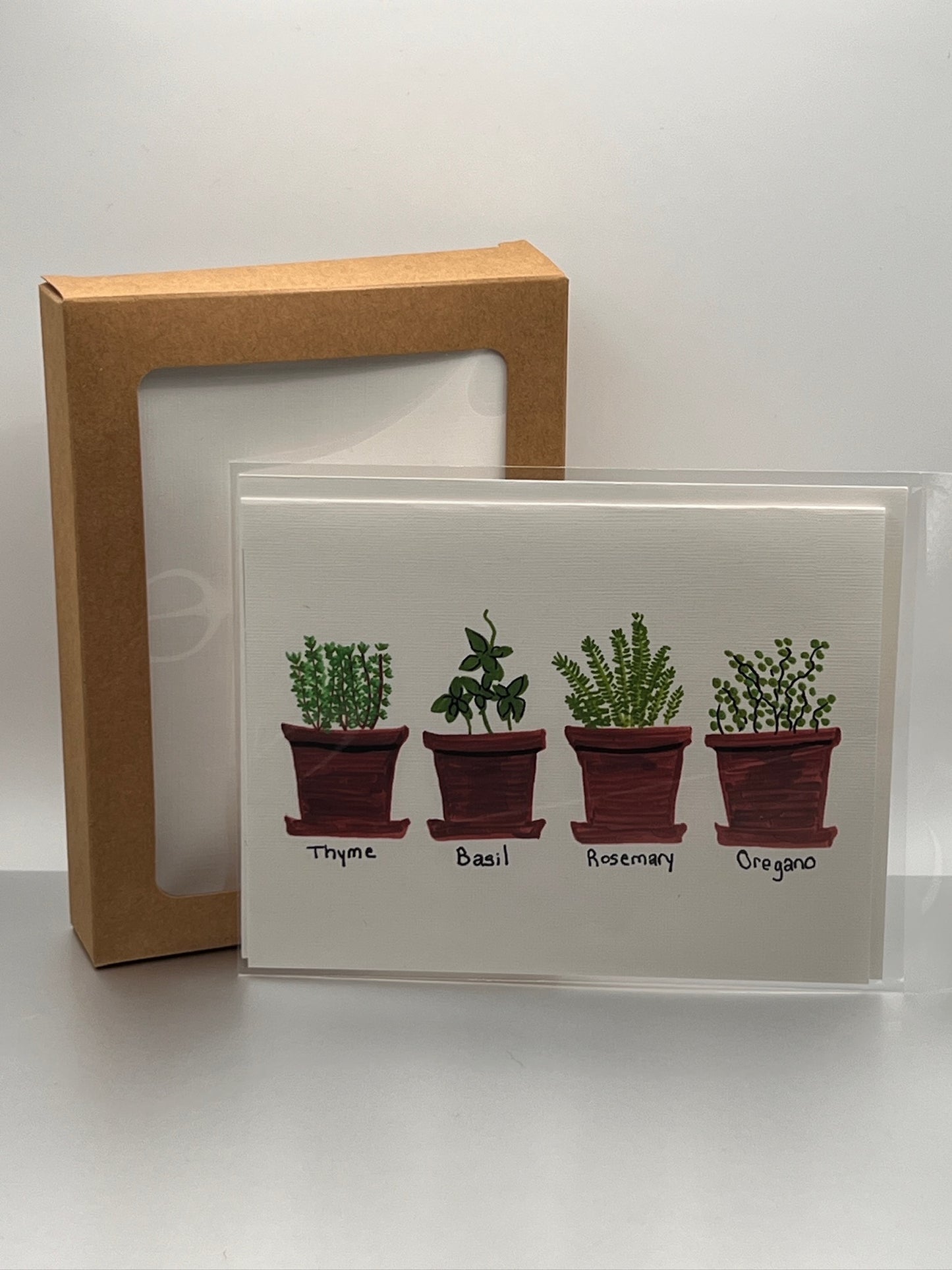 Herb Pots Notecard