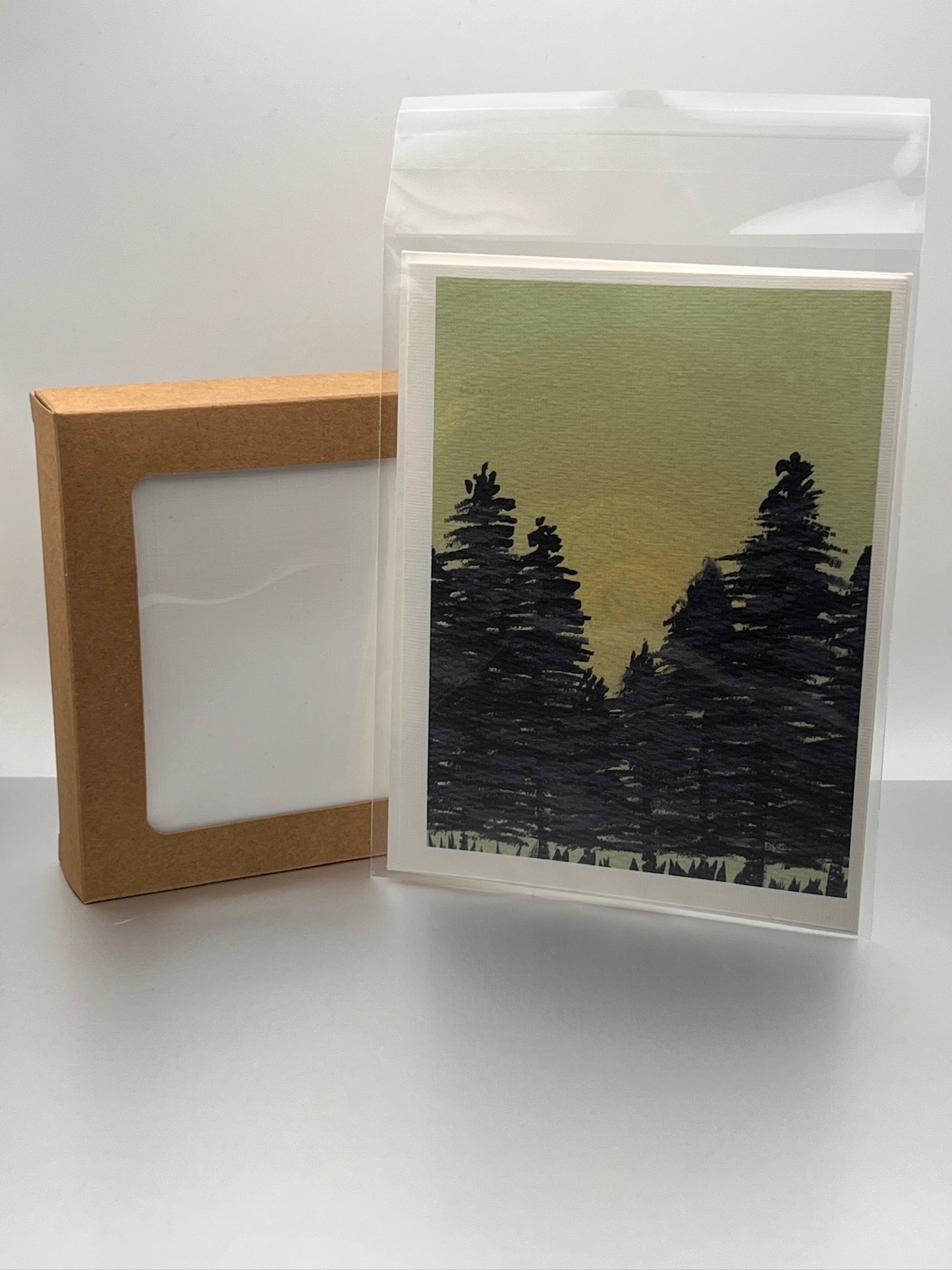 Trees at Dusk Notecard