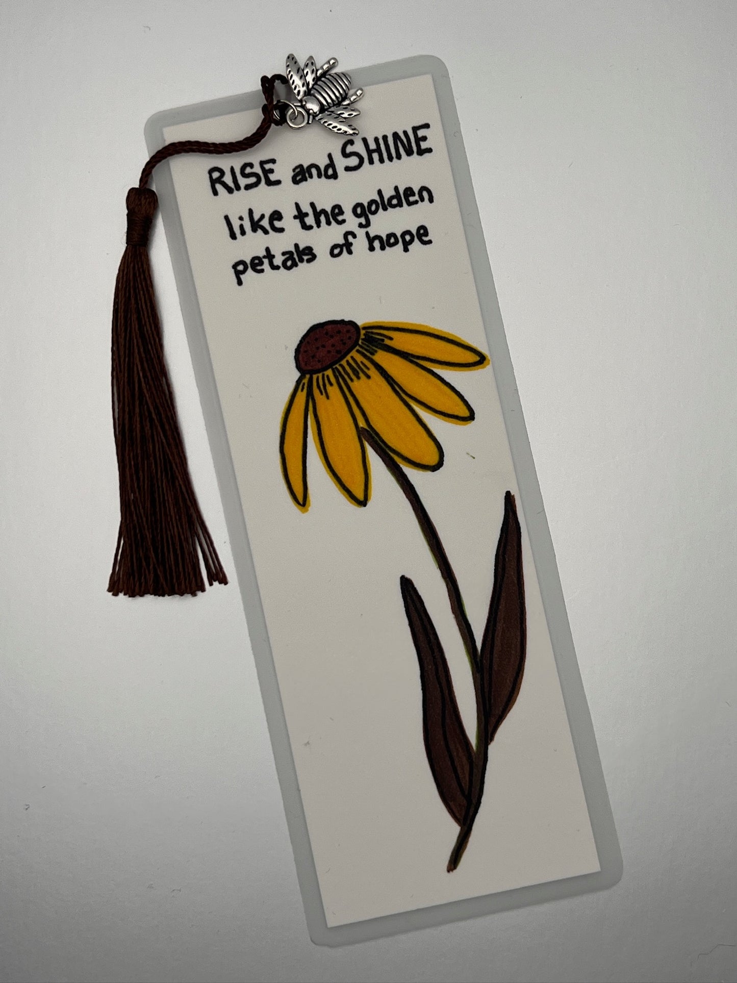 Rise and Shine Sunflower Bookmark