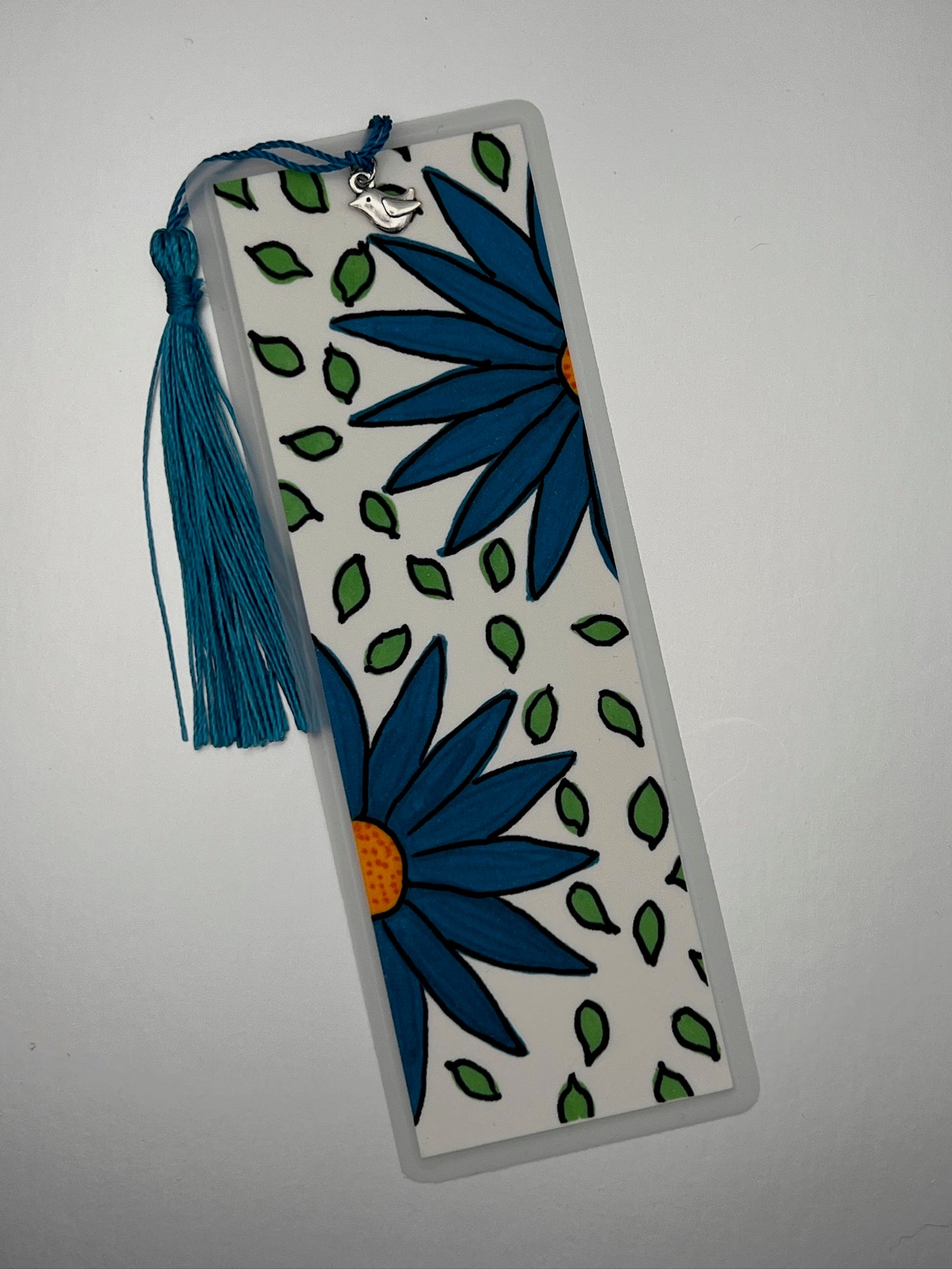 Blue Flowers Bookmark