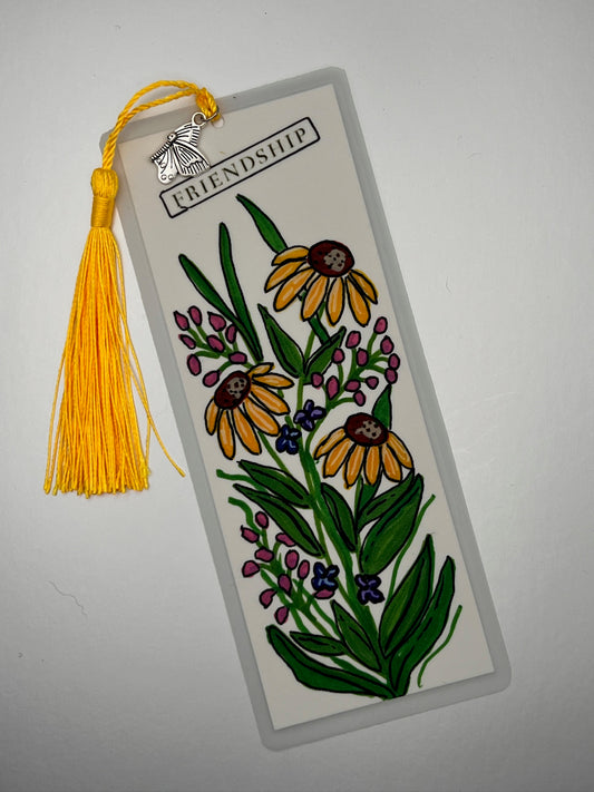 Friendship Flowers Bookmark