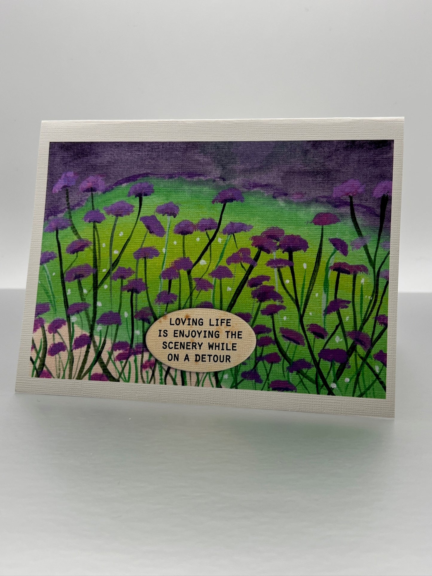 Loving Life Purpletop Vervain Notecard