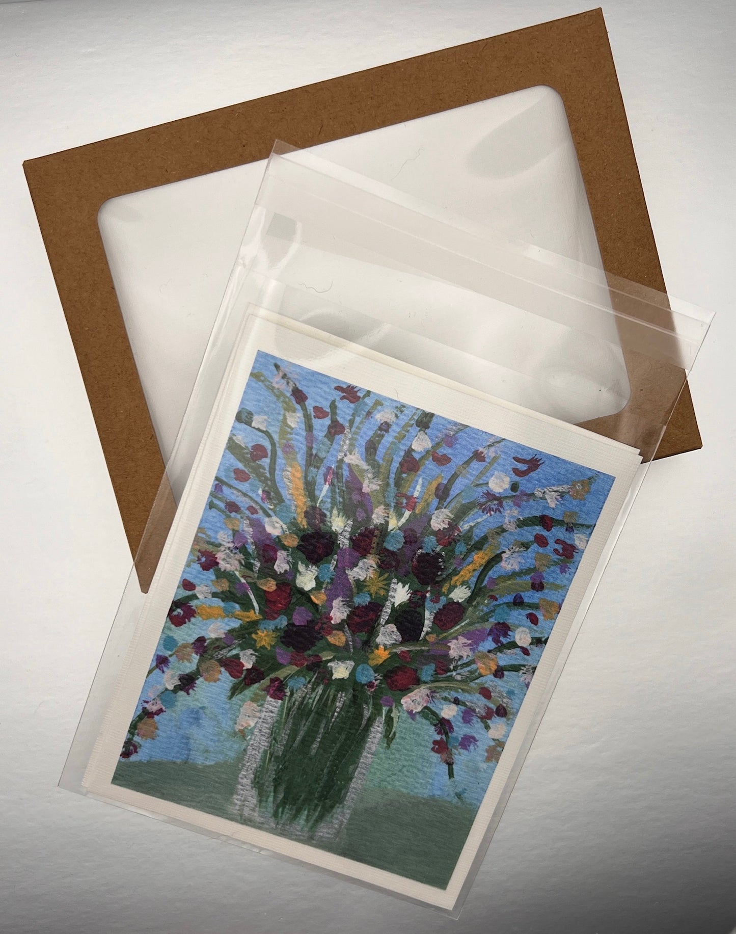 Spring Flowers in a Vase Notecard