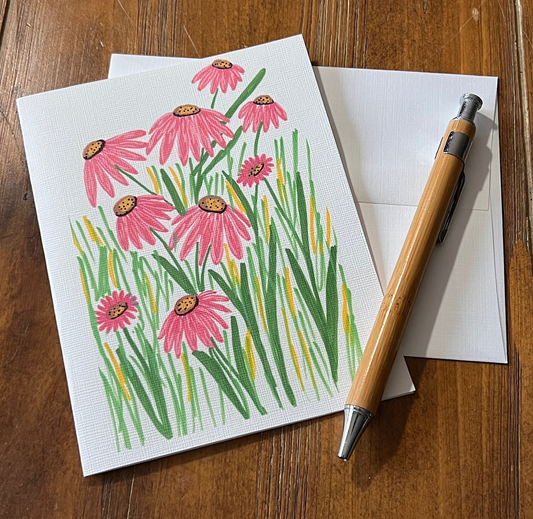 Pink Black-Eyed Susan Notecard