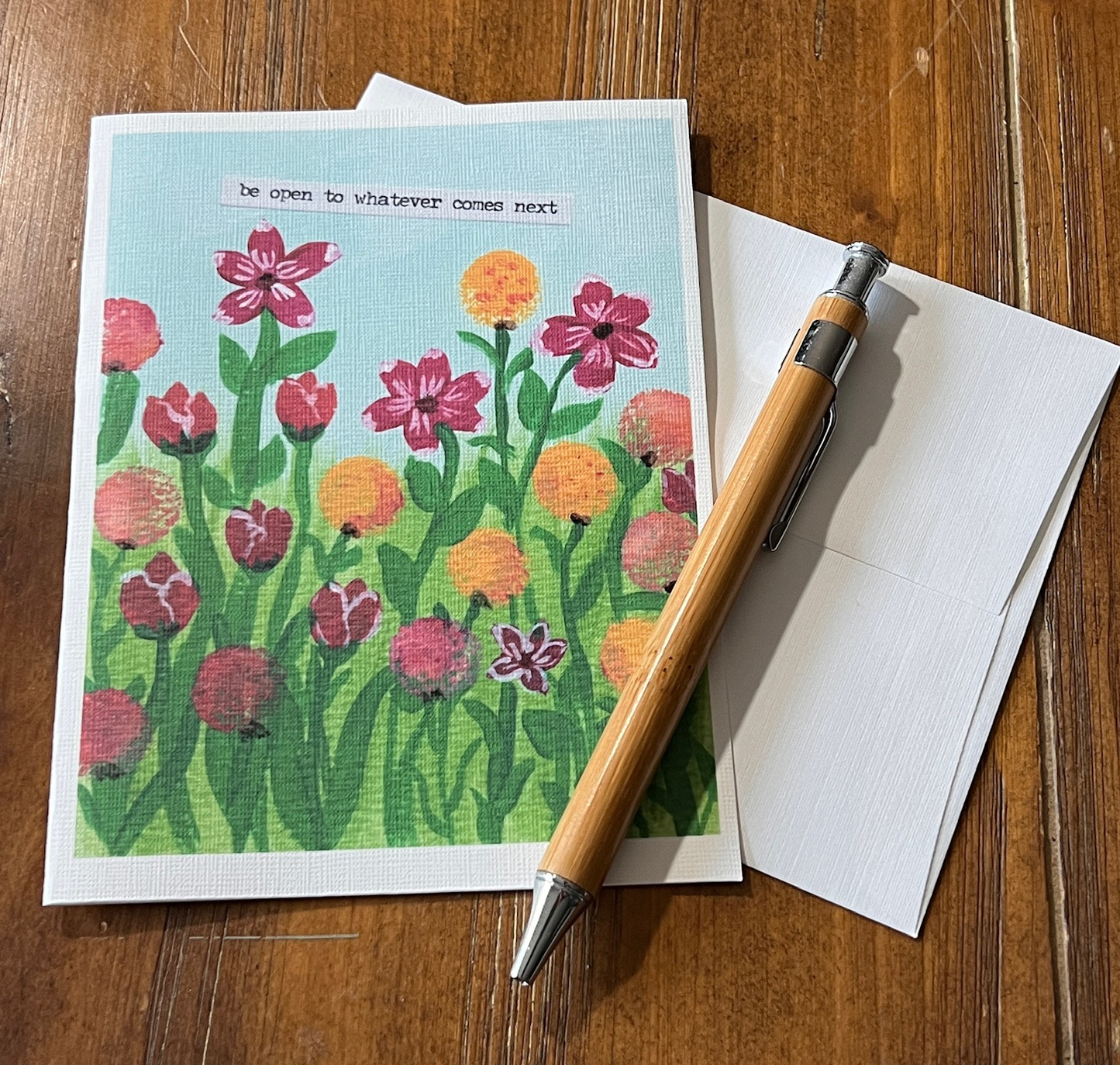 Be Open Floral Notecard