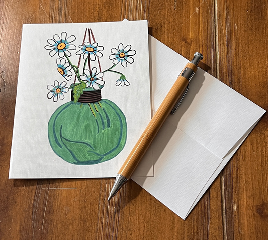 Hanging Daisy Notecards