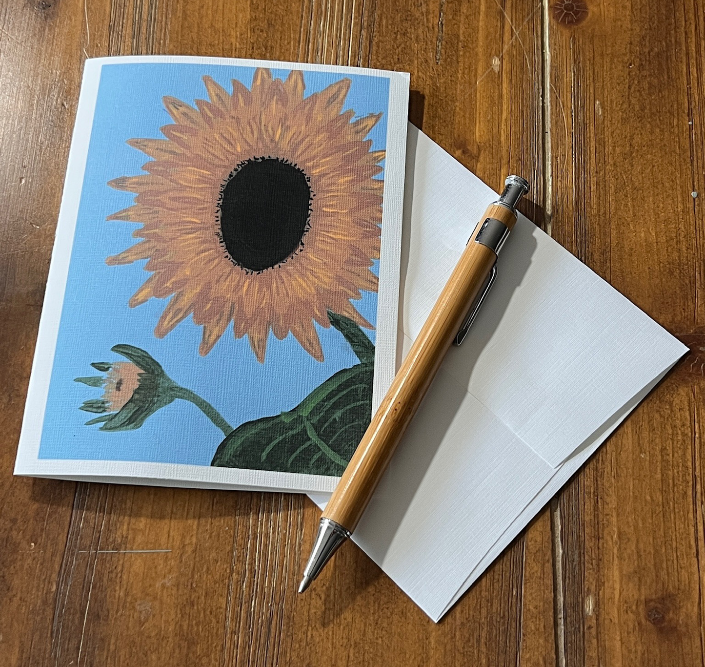 Blooming Sunflower Notecard