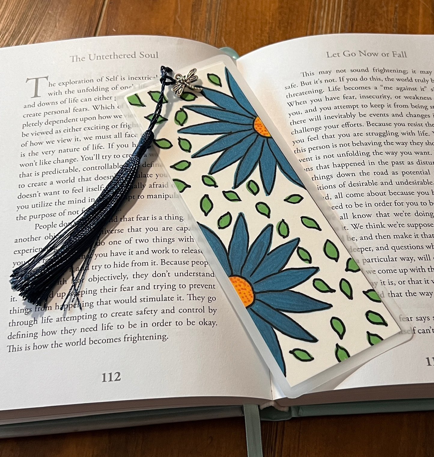 Blue Flowers Bookmark