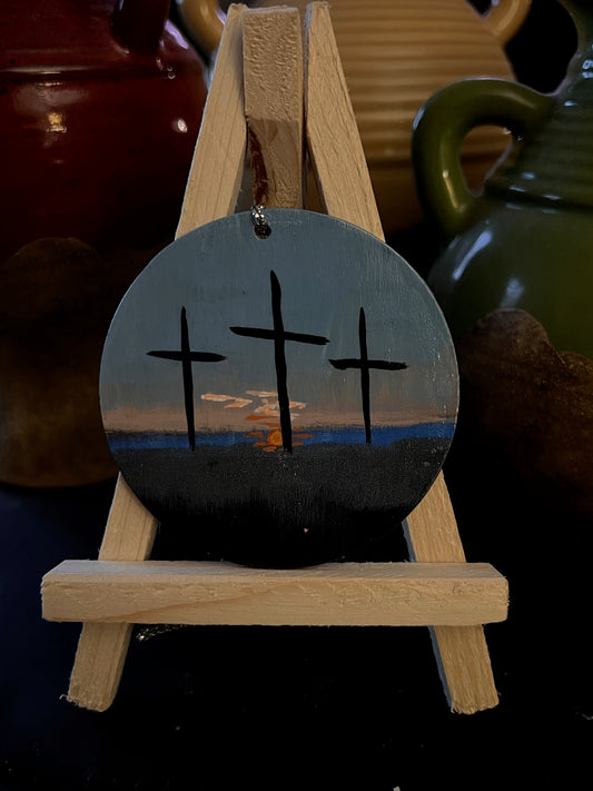 Crosses on Calvary 3" Ornament