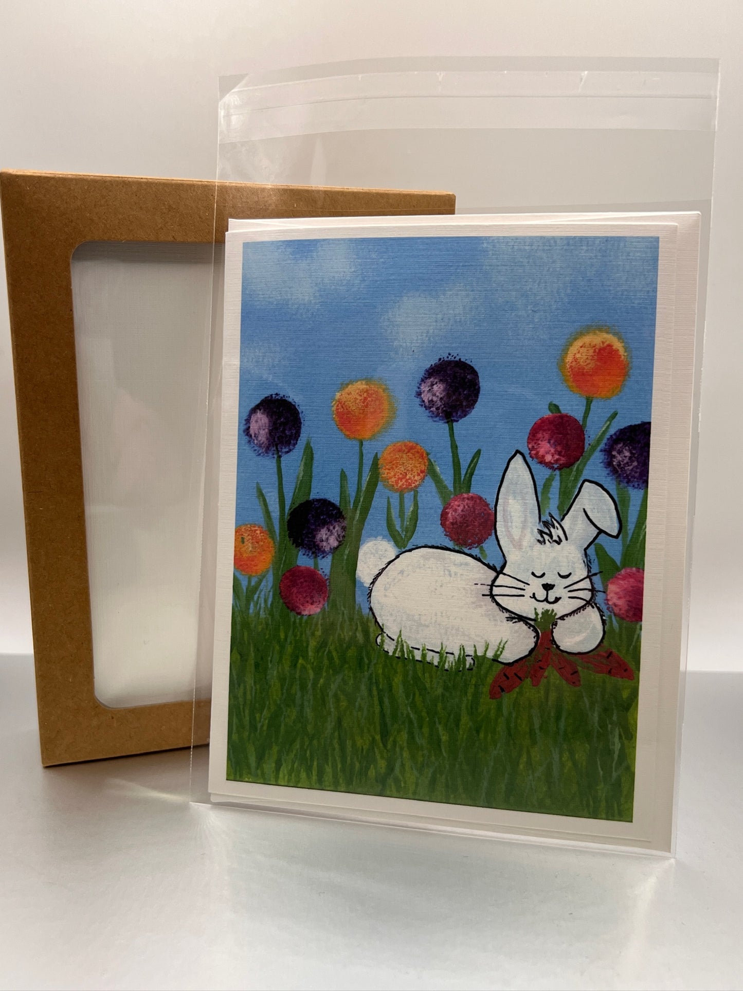 Happy Easter - Lounging Bunny Notecard