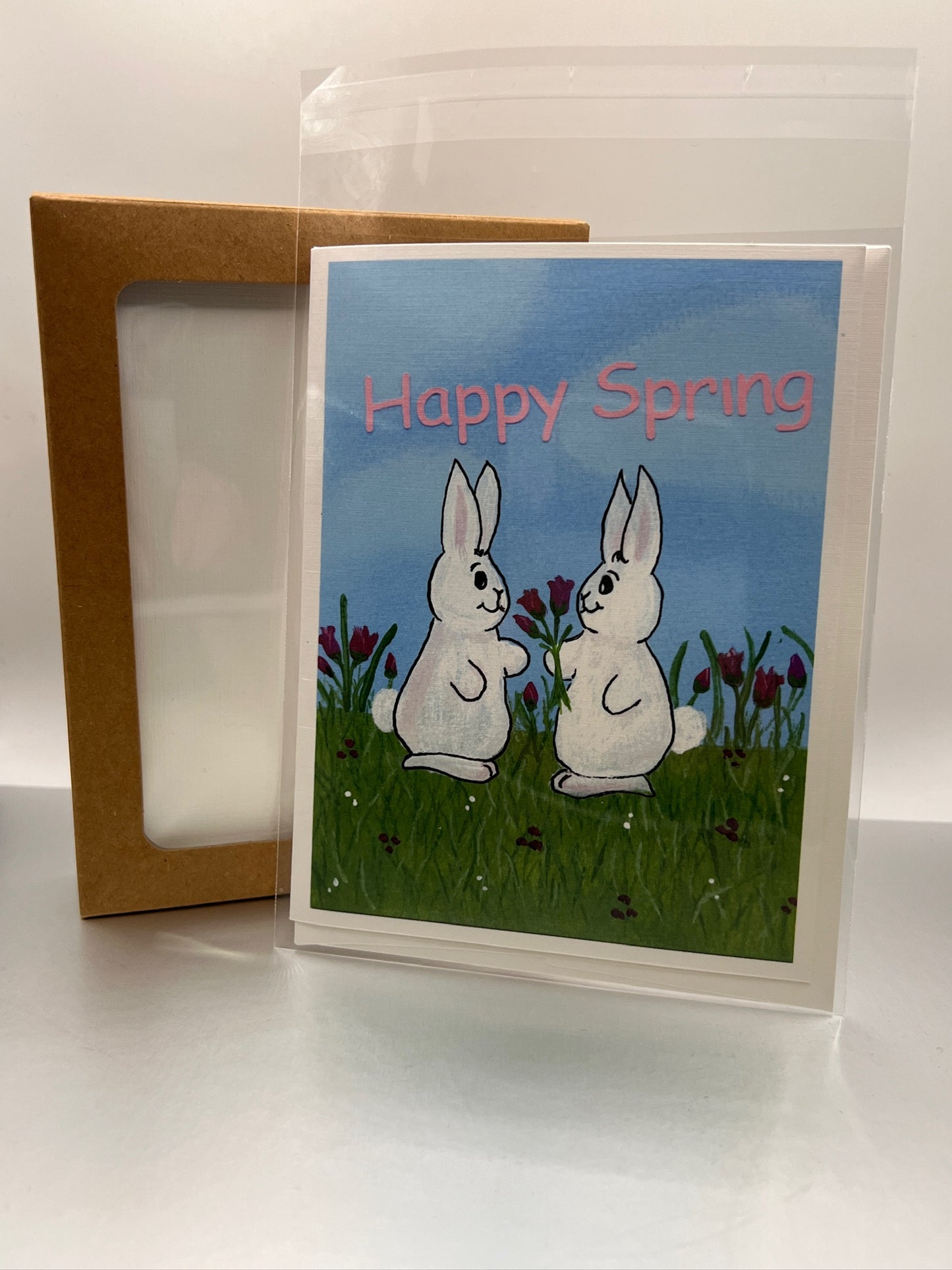 Happy Spring Bunny Friends Notecard