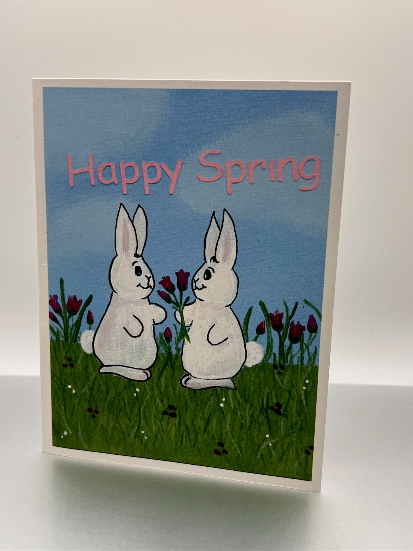 Happy Spring Bunny Friends Notecard