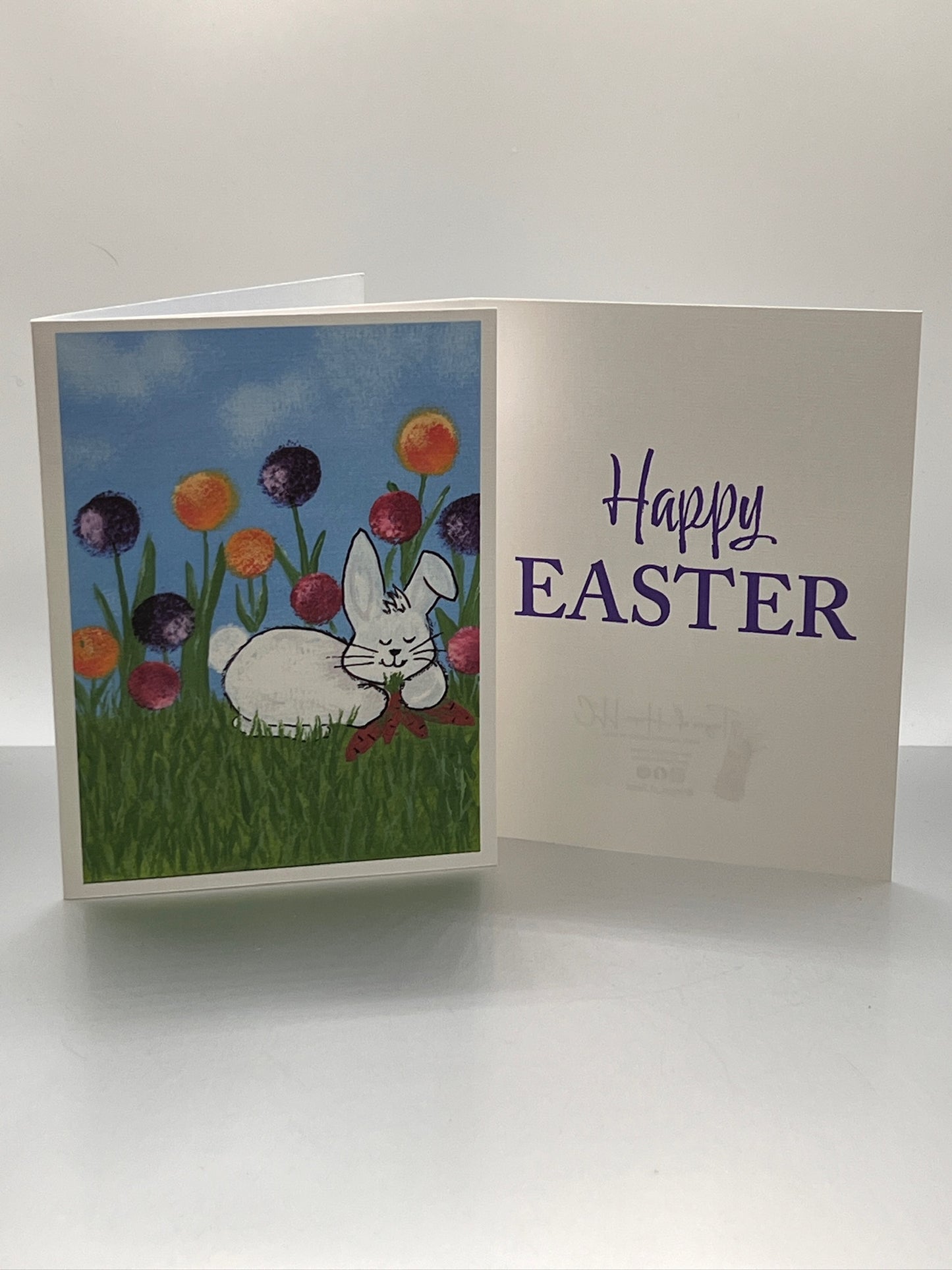 Happy Easter - Lounging Bunny Notecard