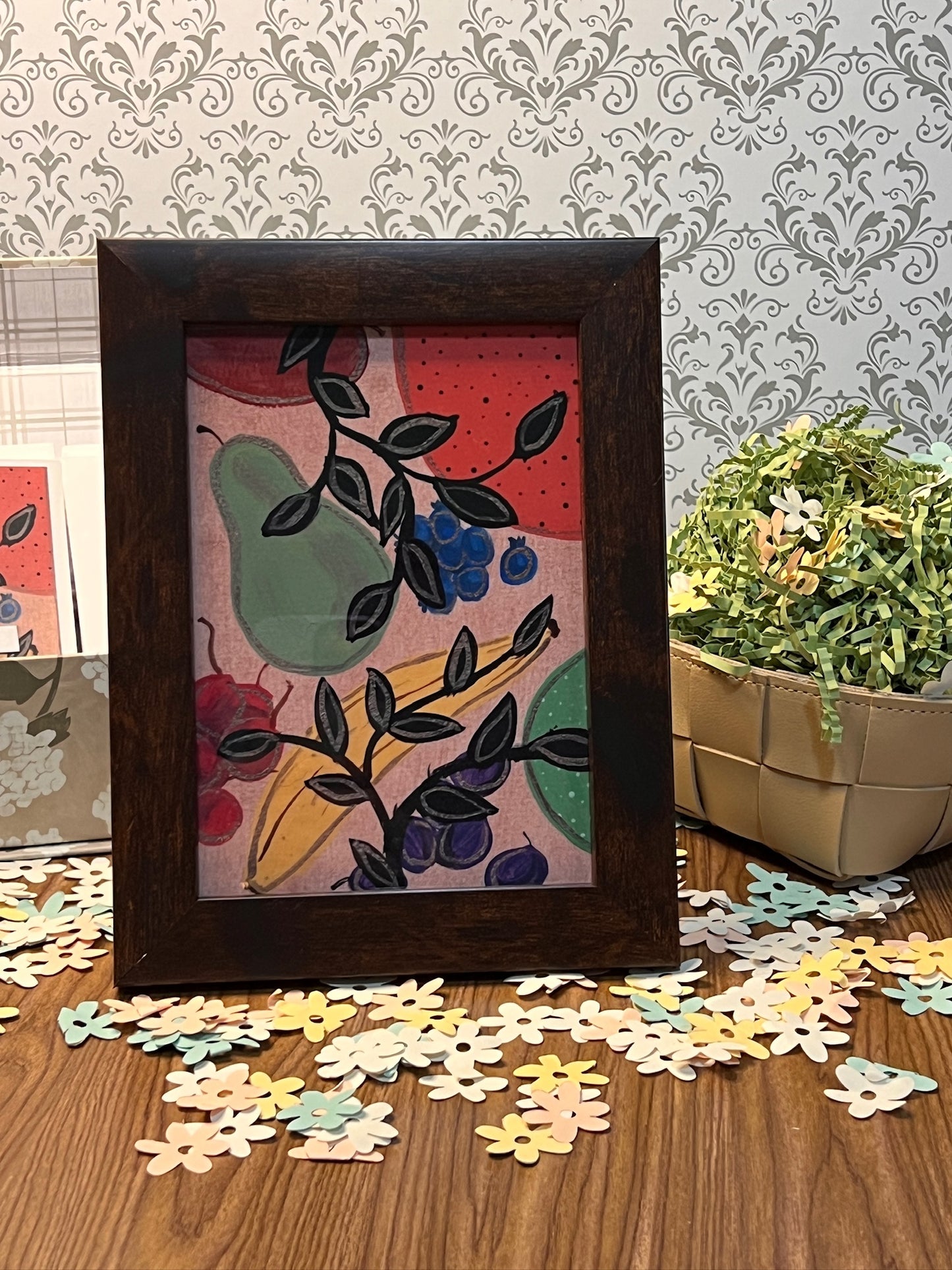 Fruit Tray Art Print – Colorful Kitchen Wall Decor | 4x6 or 5x7 Fine Art Matte Print