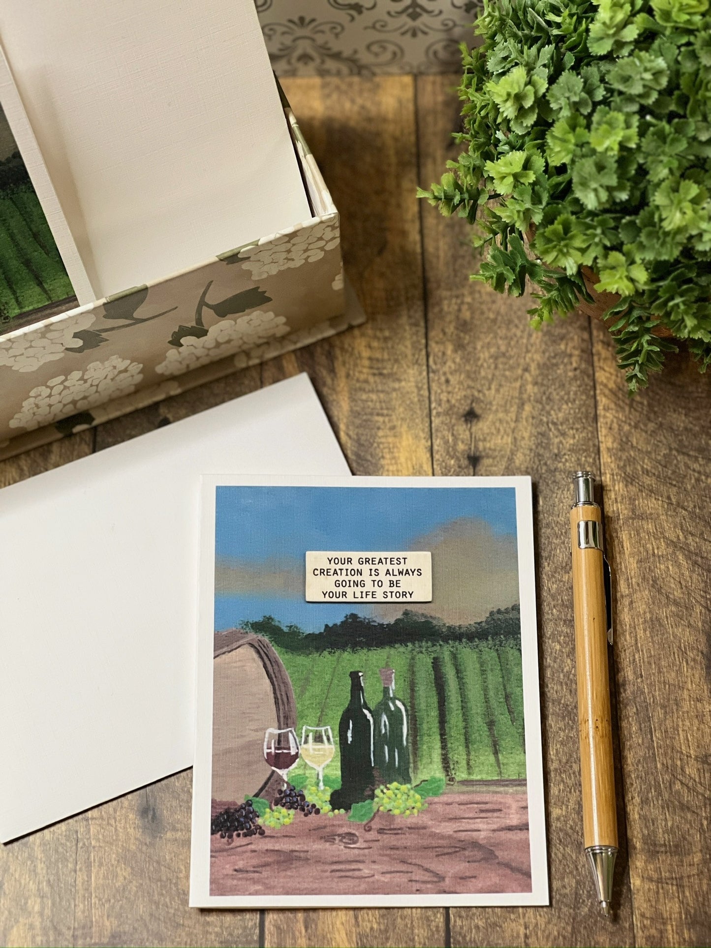 Your Life Story – Motivational Vineyard Notecard