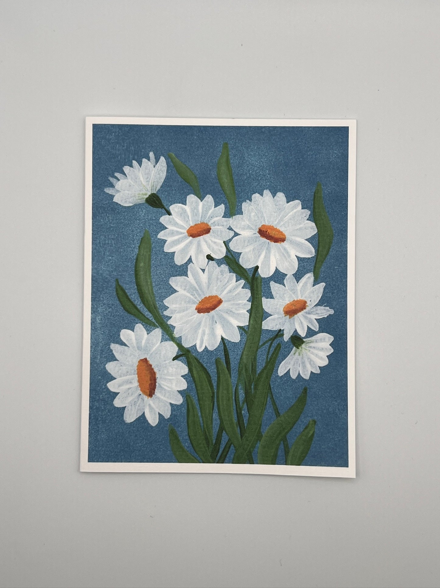 Daisy Notecard – Hand-Painted White Daisy Greeting Card