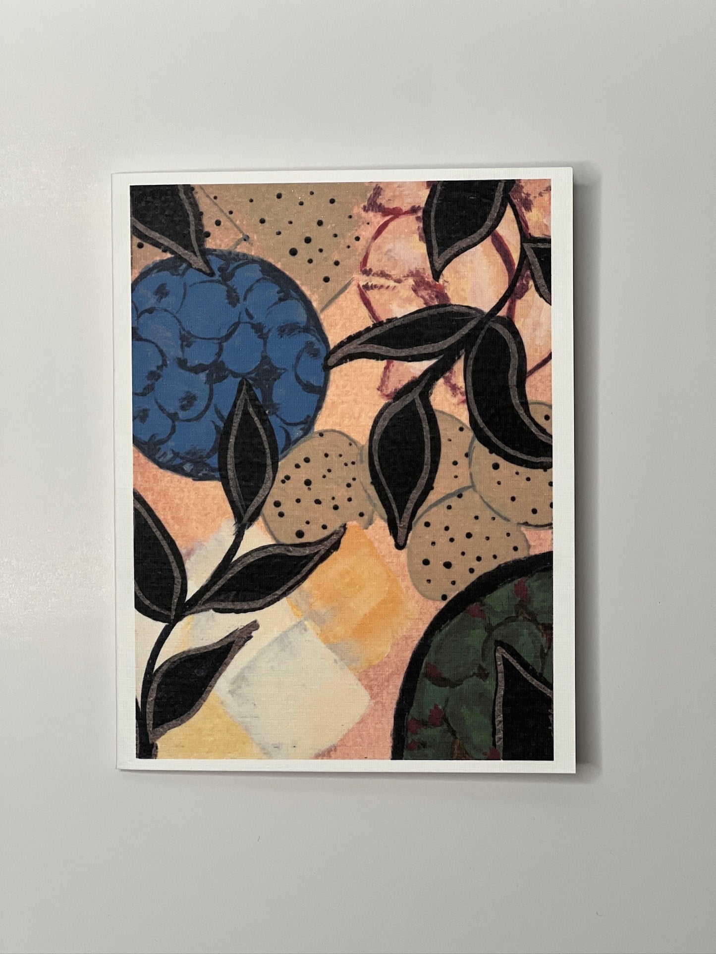 Charcuterie-Inspired Abstract Notecard