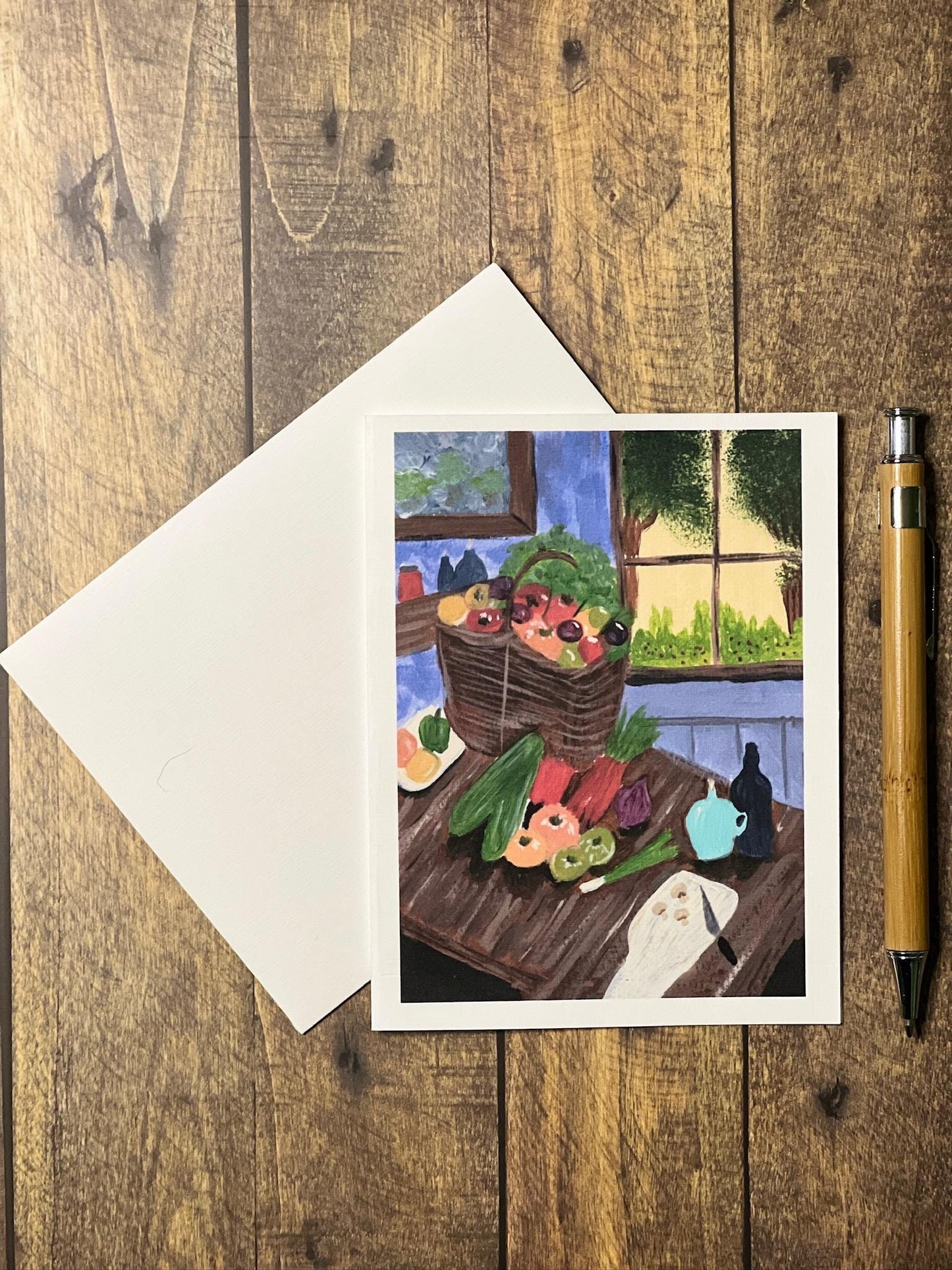 Farmhouse Kitchen Harvest Card: Rustic Foodie Greeting Card