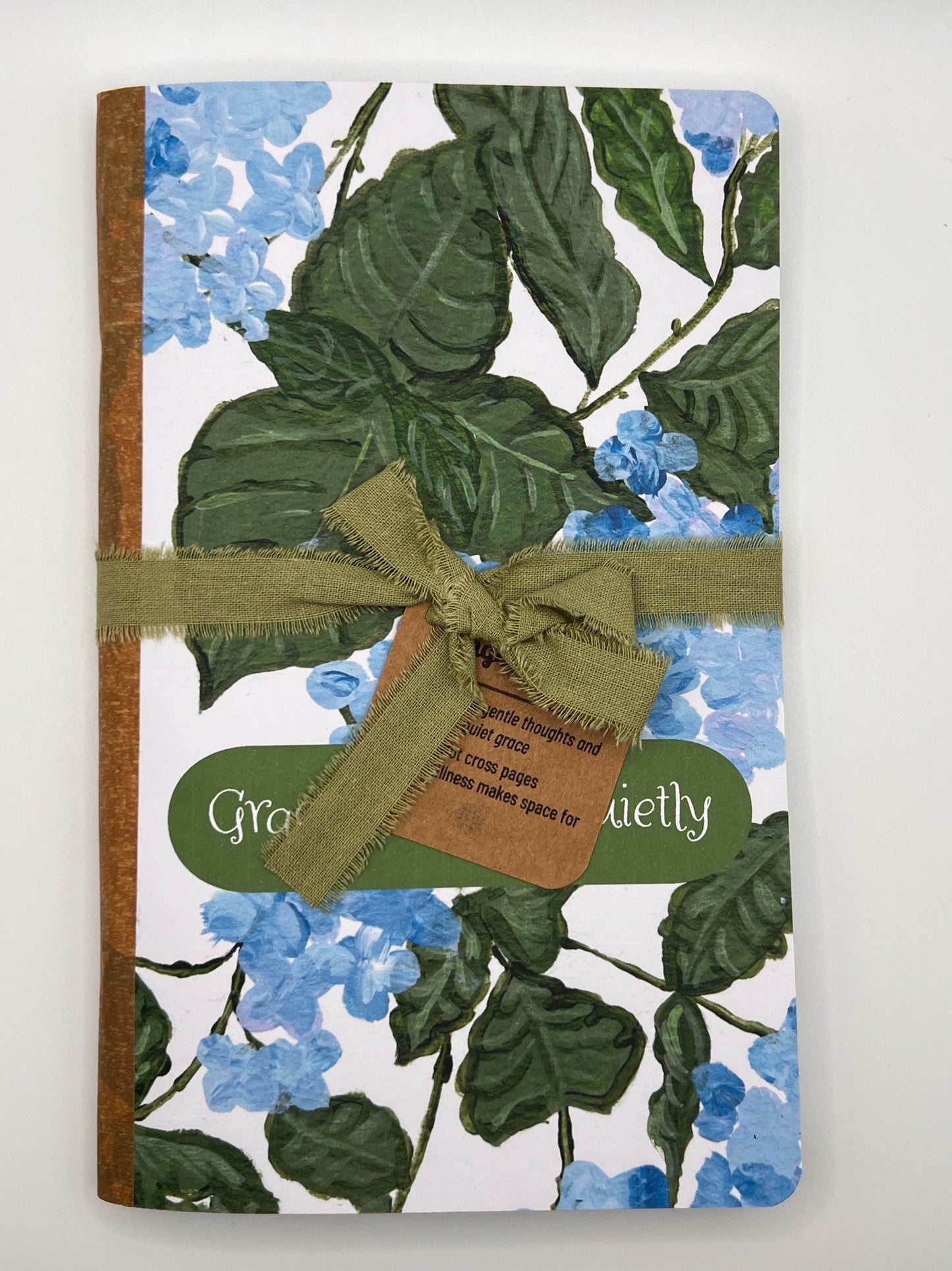 Grace Blooms Quietly Journal: Faith-Inspired Floral Dot Grid Notebook