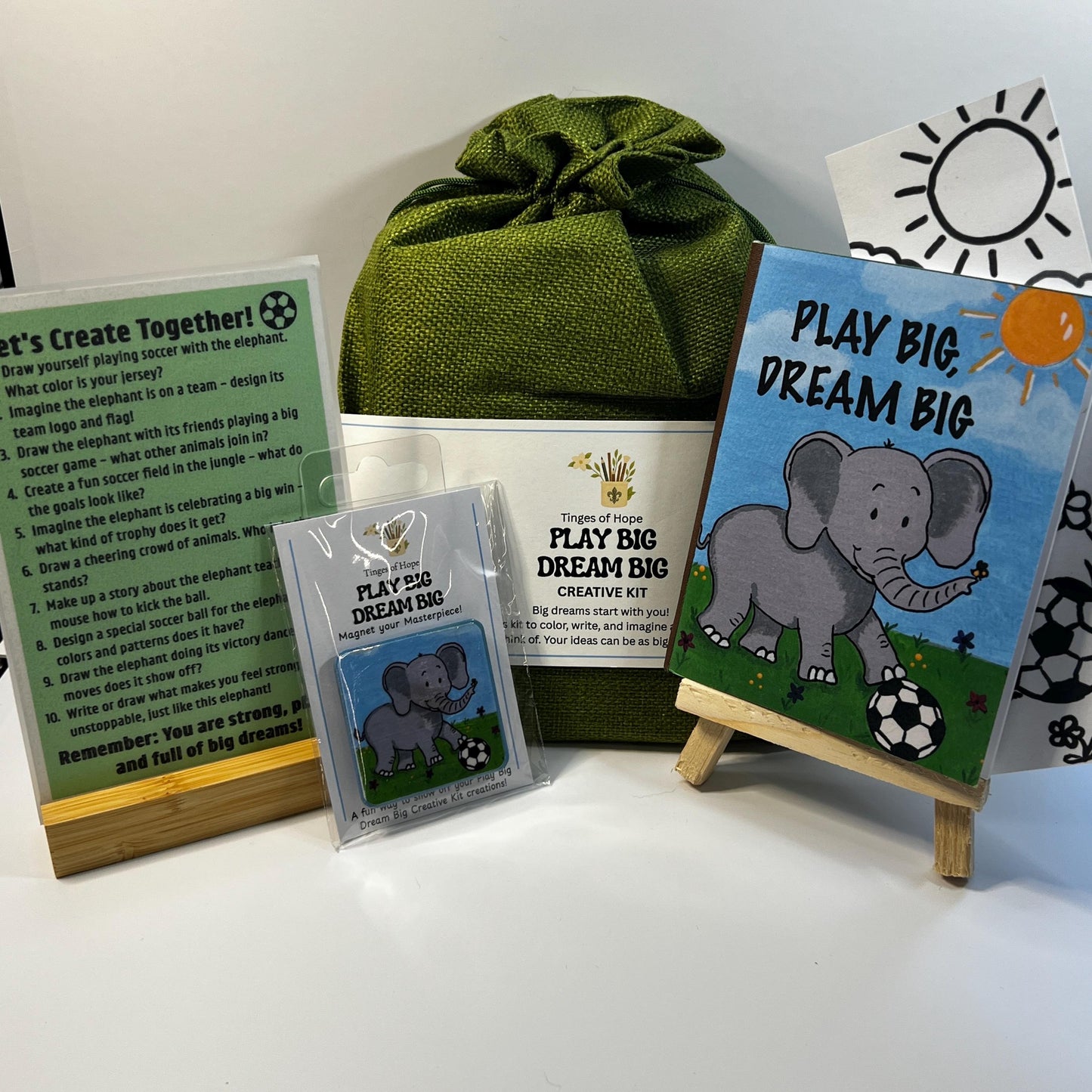 Play Big, Dream Big Creative Kit – Kids Sports & Imagination Activity Set