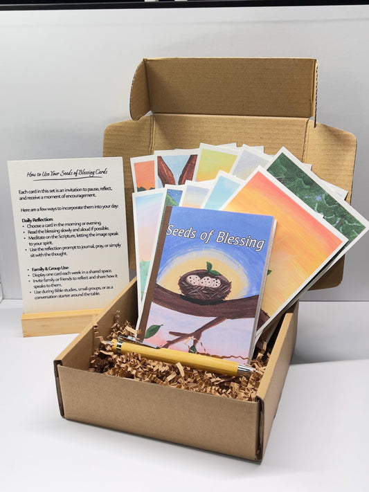 Seeds of Blessing Prayer Card Set | Christian Devotional Gift