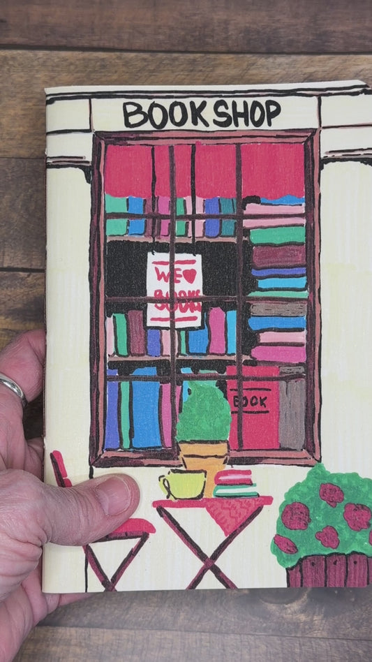 Journal | The Bookshop | Hand-Stitched Journal | Dot Grid | 5×8